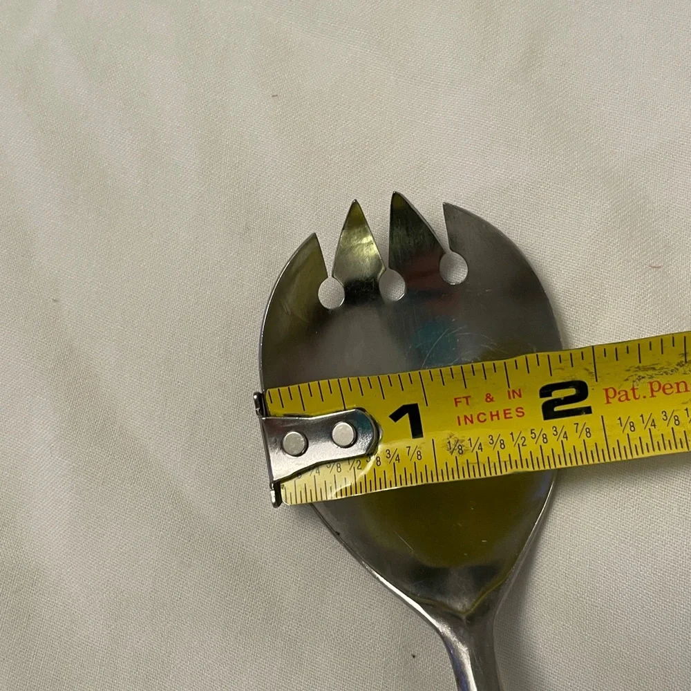 Vintage “400” BY PRESENT Stainless Japan Salad Serving Spoon Set BAKELITE Handle